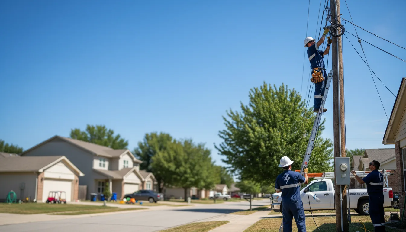 Residential electrician providing installation services in Brownstown, IL